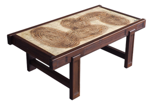 Mid-Century Tiled Coffee Table by Jean Dasti, 1960s