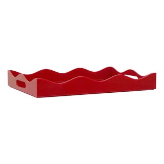 Spangle Scalloped Tray Rust For Sale