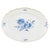 20th Century Porcelain Oval Dish with Blue Floral Motifs by Meissen, Germany For Sale - Image 5 of 5