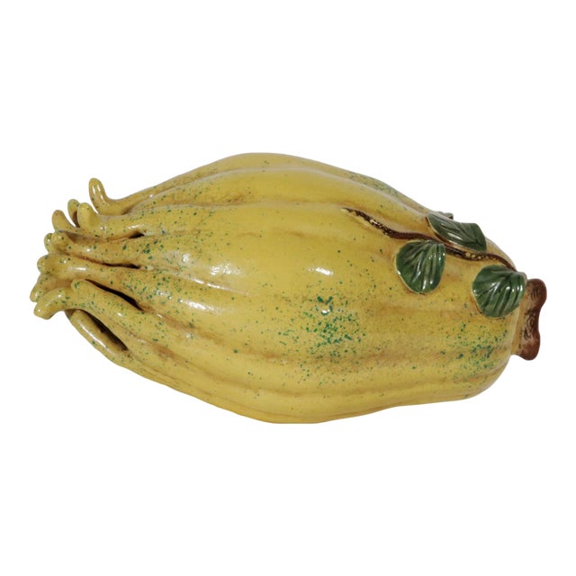Chinese Porcelain Altar Fruit in the Form of a Buddha's Hand Citron For Sale