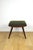Art Deco Green Olive Bouclé Stool, 1970s For Sale - Image 3 of 8