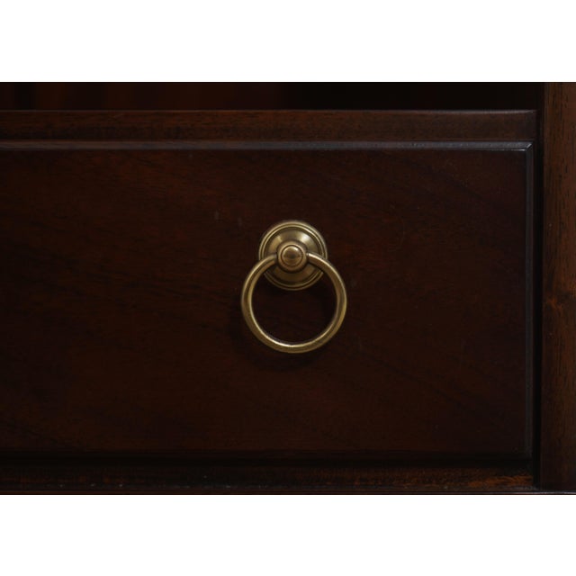 Madison Square 1 Drawer Inlaid Mahogany Bookcase For Sale - Image 11 of 15