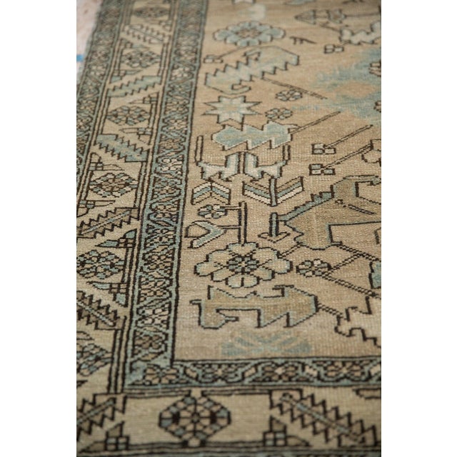 Old New House 1940s Vintage Persian Heriz Serrated Leaf Wool Rug Runner For Sale - Image 4 of 12