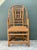Late 20th Century Vintage Brighton Pavilion High Back Rattan Chair For Sale - Image 5 of 12