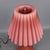 1970s Modernist Pink Pleated Murano Glass Table Lamp, 1970s For Sale - Image 5 of 16