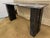 Postmodern Black Marble Console Table For Sale - Image 4 of 4