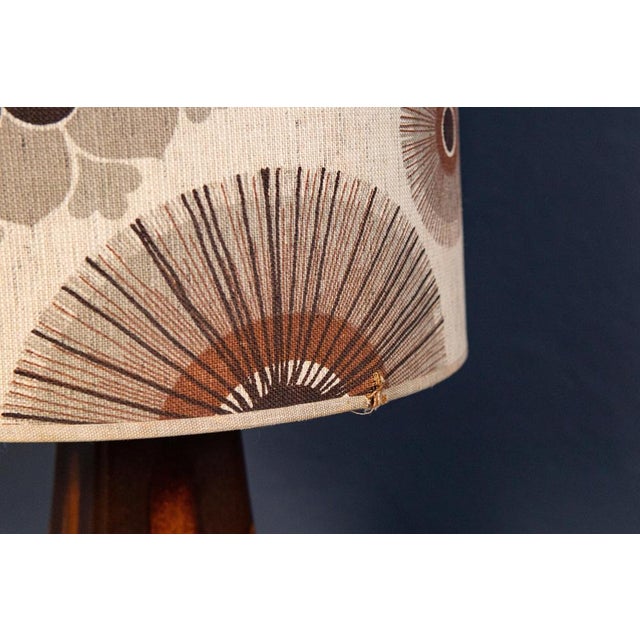 Vintage Pine and Ceramic Floor Lamp For Sale - Image 9 of 11