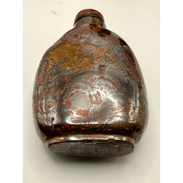Vintage Brecciated Jasper Snuff Bottle For Sale - Image 9 of 12