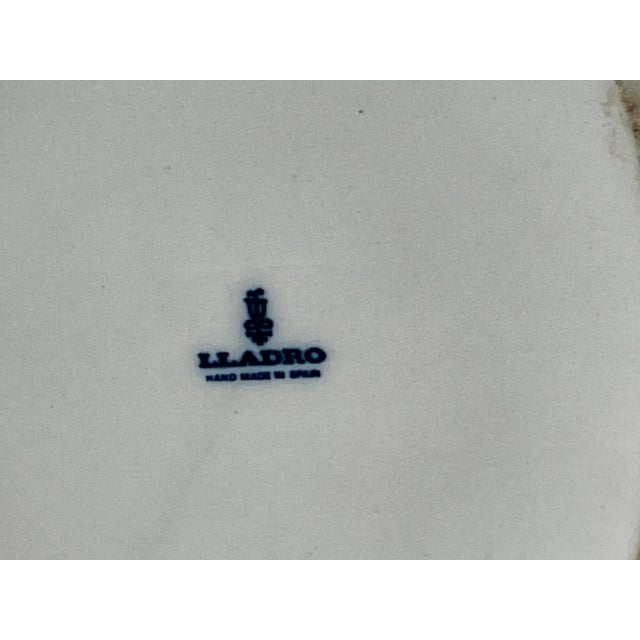 Lladro White Peacock Vase For Sale - Image 9 of 11