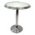 Art Deco Style Chrome & Mirror Accent Table 24" Tall For Sale