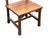Wood Zen Oriental Straight Legs Bars Backrest Solid Wood Chair For Sale - Image 7 of 9