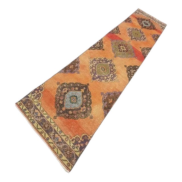 Aztec Oushak Runner Rug, 1960s For Sale