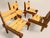 Vintage Brutalist Wooden Armchairs, 1960s, Set of 4 For Sale - Image 6 of 8