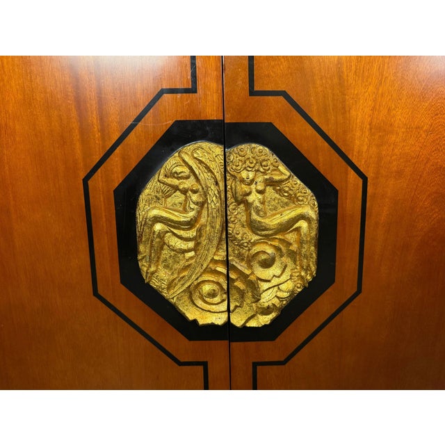 Late 20th Century Late 20th Century Enrique Garcel Deco-Style Lacquered Credenza Handmade in Colombia For Sale - Image 5 of 15