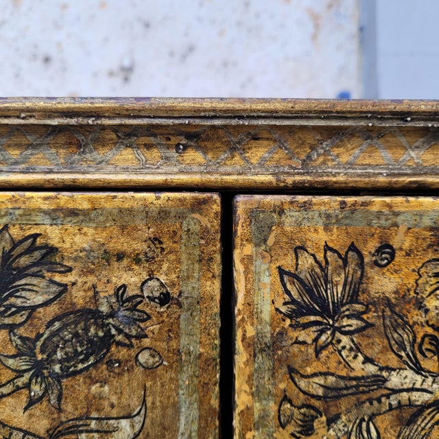 Art Nouveau Gilded and Silver-Plated Embossed Cabinet, Spain, 1920s For Sale - Image 12 of 18