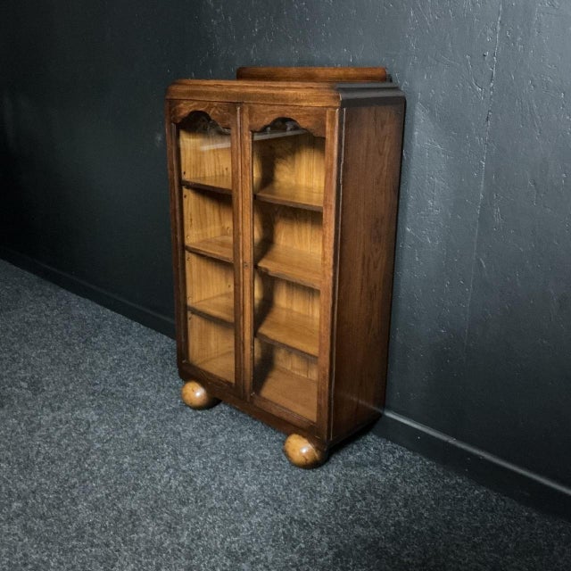 Art Deco Oak Bookcase, 1935 For Sale - Image 3 of 8