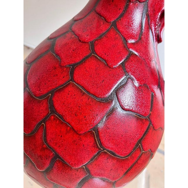 Floor Vase with Dragon Scales from Scheurich For Sale - Image 4 of 9