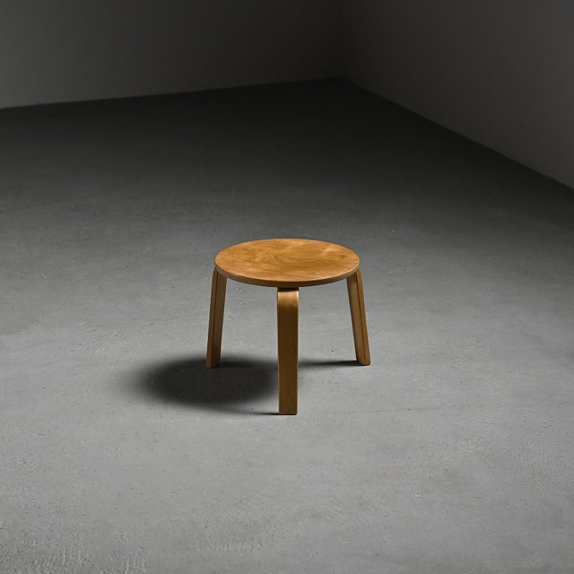 Low Stool by Hans Bellmann, Ed. Horgen Glarus for Horgenglarus, Switzerland, 1950 For Sale - Image 11 of 12