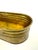 Vintage Mid Century Large Oval Brass Jardinière Trough Planter For Sale - Image 4 of 11