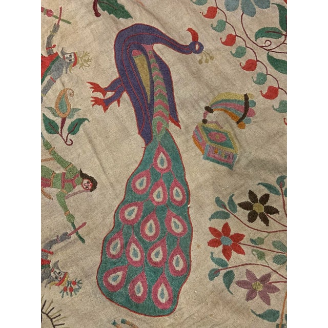 Indian 1990s Indian Embroidered Textile For Sale - Image 3 of 6