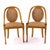 Fabulous pair of French Art Deco Style, unbranded dining or accent chairs. Solid wood with a rich golden honey finish,...