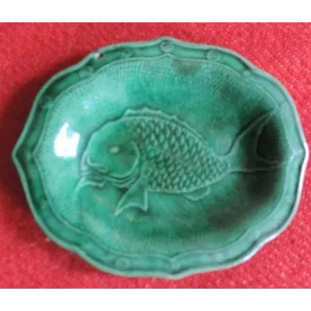 Ceramic 18th Century English Green Pearlware Cod Fish Platter For Sale - Image 7 of 8