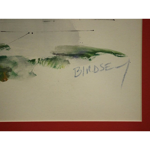 Charming (framed) watercolour by Alfred Birdsey (1912-1996) signed (LR) depicting a quaint Bermuda harbour scene! Image...