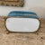 Antique French Large Handpainted Turquoise and Pink Porcelain Dresser Box For Sale - Image 9 of 12