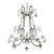 Italian Crystal Beaded Chandelier, Mid-20th Century For Sale