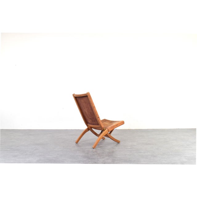 1960s Folding Chair by Ángel Pazmiño for Muebles de Estilo, 1960s For Sale - Image 5 of 11