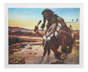 Noel Daggett, Bring Back the Buffalo, Lithograph