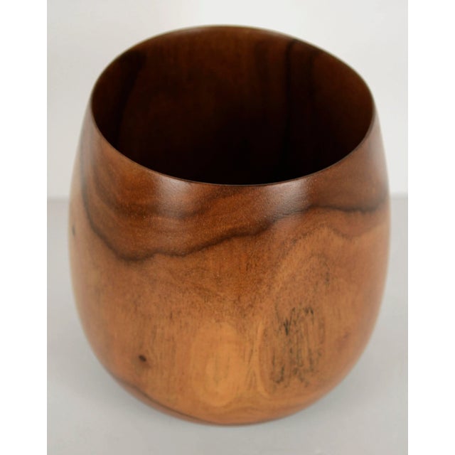 Hawaiian Hand Turned Wood Milo Bowl Vessel by Joseph Mathieu Hawaii One-of-a-kind hand turned wood bowl, hand made from...