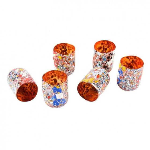 Red Murano Glasses from YourMurano, Set of 6 For Sale - Image 6 of 6