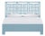 Finn Platform Bed King - Pool Blue For Sale