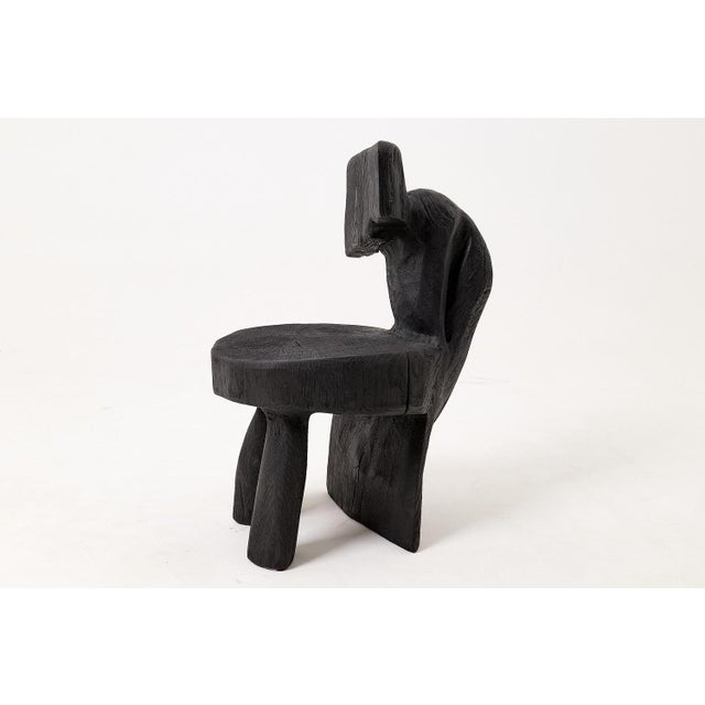 Brutalist Sculptural Chair in Oak by Logniture For Sale - Image 6 of 14