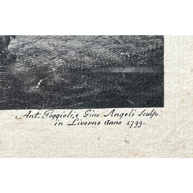 Nautical Ships Evacuation Italy Napoleon War 1796 Print, Framed For Sale - Image 9 of 13