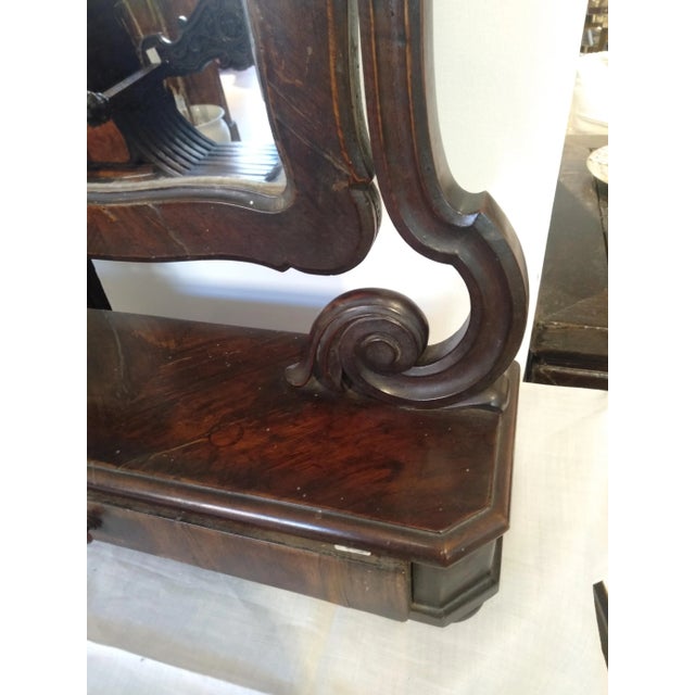 Walnut Mirror, 1900s For Sale - Image 5 of 13