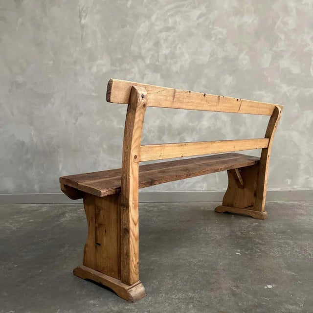Early 19th Century Early 19th Century Pine Settle Bench For Sale - Image 5 of 12