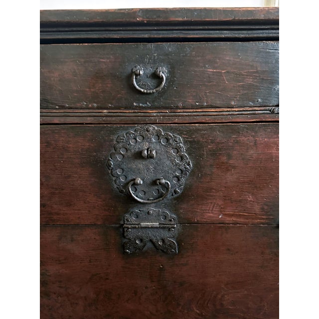 Antique Korean Scholar Book Bandaji Chest Joseon Dynasty For Sale - Image 11 of 12