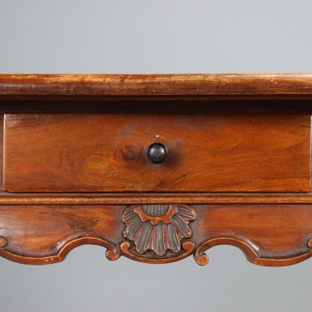 Antique Carved Walnut Desk, Italy, 19th Century For Sale - Image 5 of 9