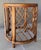 Boho Chic Mid 20th-Century Rattan & Bamboo Wood Drum-Style Drinks Table For Sale - Image 3 of 12