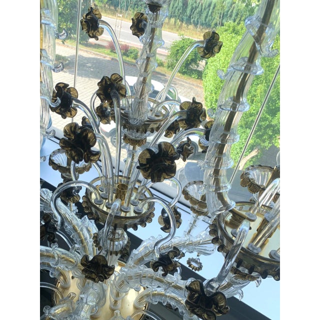 Contemporary Ca' Rezzonico Floral Murano Glass Chandelier For Sale - Image 11 of 13