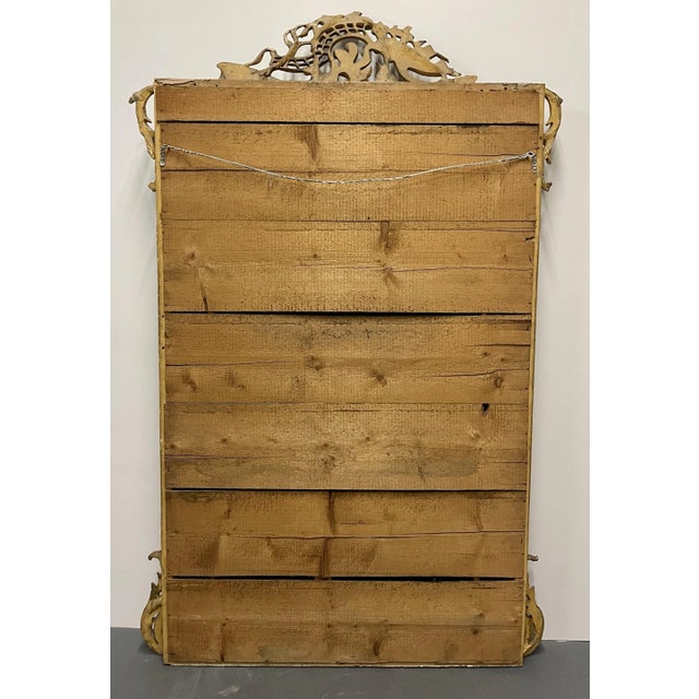 19Th Century Louis XVI Style, Console, Wall Mirror, Gilt Wood, For Sale - Image 11 of 13