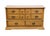 French Country Broyhill Premier Early American Country Style Solid Oak 54" Double Dresser 6510-21 For Sale - Image 3 of 13