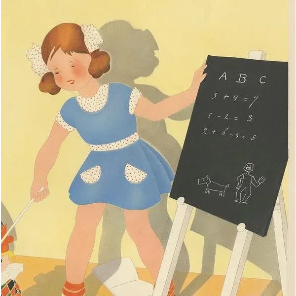 Willy Schermelé, The First Lesson, 1937, Print For Sale - Image 3 of 5