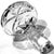 Mid 20th Century Antique Georgian Style Lead Oval Cut Crystal Decanter For Sale - Image 5 of 9