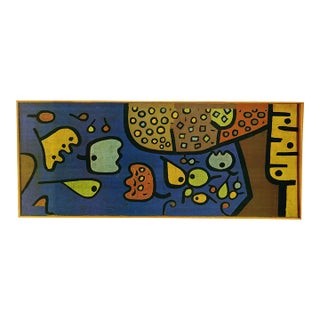 After Paul Klee - "Fruits on Blue" Vintage Art Print Lithograph 90s 1997 For Sale