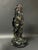 Chinese Art Large Carved Dark Green Soapstone Bodhidharma Statue For Sale In New York - Image 6 of 13