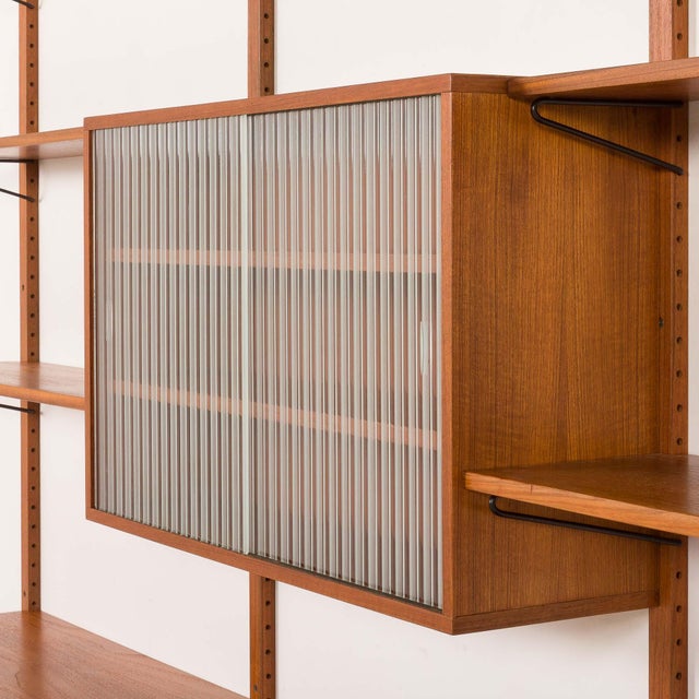 Vintage Danish Teak Wall Unit in the style of Poul Cadovius, 1960s For Sale - Image 10 of 14
