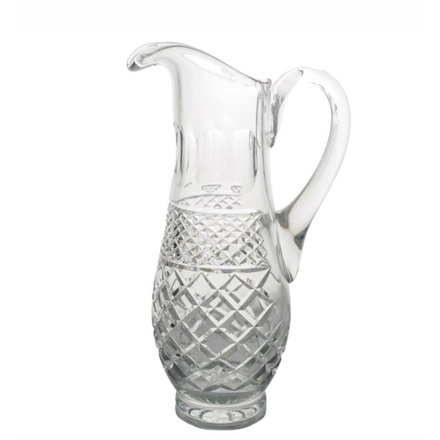 Vintage Crystal Pitcher & Cordial Glasses Set - 12 Pcs) For Sale - Image 4 of 8